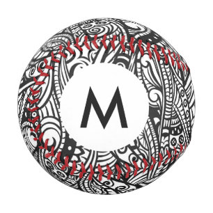 Ethnisches Monogramm Muster 3 Baseball