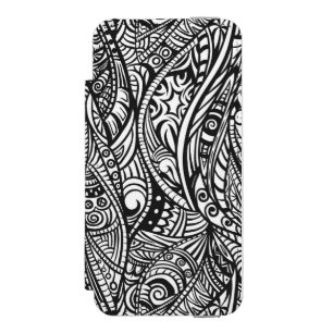 Ethnisches Muster 3 Incipio Watson™ iPhone 5 Geldbörsen Hülle