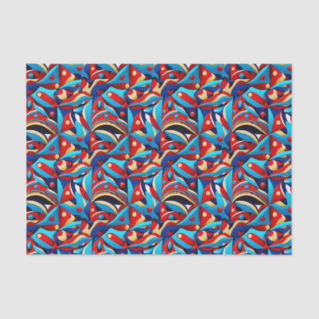 Ethnisches Muster, ethnische Gestaltung, ethnische Seidenpapier (Vorderseite)