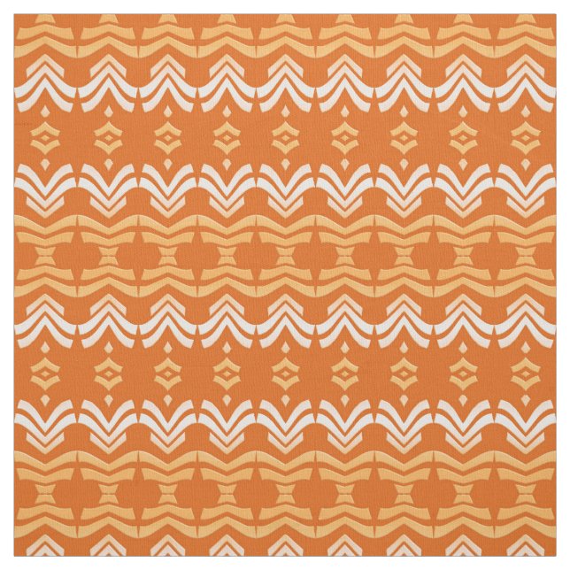 ethnisches orange Muster Stoff (Muster)