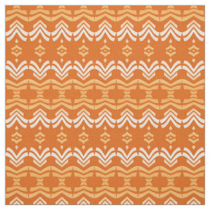 ethnisches orange Muster Stoff