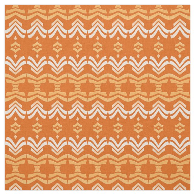 ethnisches orange Muster Stoff (Muster)
