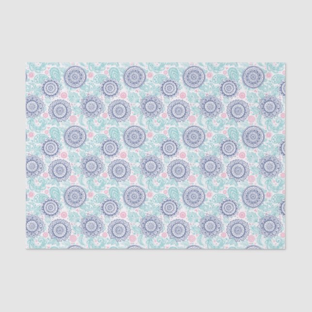 Ethnisches Paisley-Muster Seidenpapier (Vorderseite)