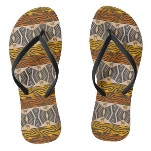 ethnisches Stammes- afrikanisches Muster Flip Flops
