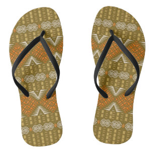 ethnisches Stammes- afrikanisches Muster Flip Flops