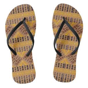 ethnisches Stammes- afrikanisches Muster Flip Flops