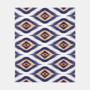Ethnisches Stammmotiv: Ikat Muster. Fleecedecke