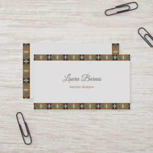  Ethnisches südwestliches Design. Text   Visitenkarte