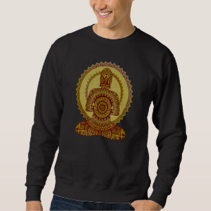 Ethno Mandala Buddha haben einen Blick in euch 4 Sweatshirt