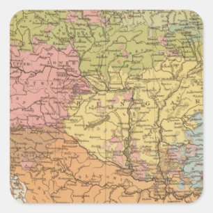 Ethnog Austria Ungarn Quadratischer Aufkleber