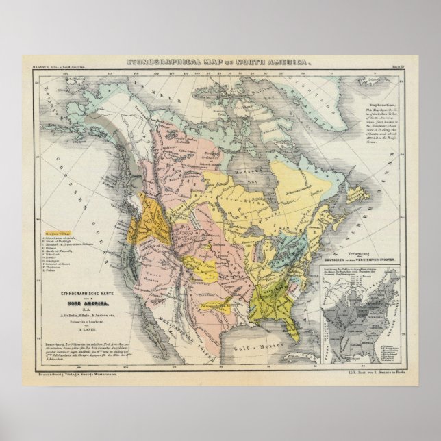 Ethnografen Nordamerikas Poster (Vorne)