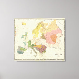 Ethnographisch, Europa Leinwanddruck