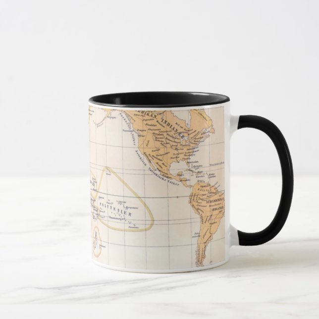 Ethnographische Karte der Welt Tasse (Rechts)