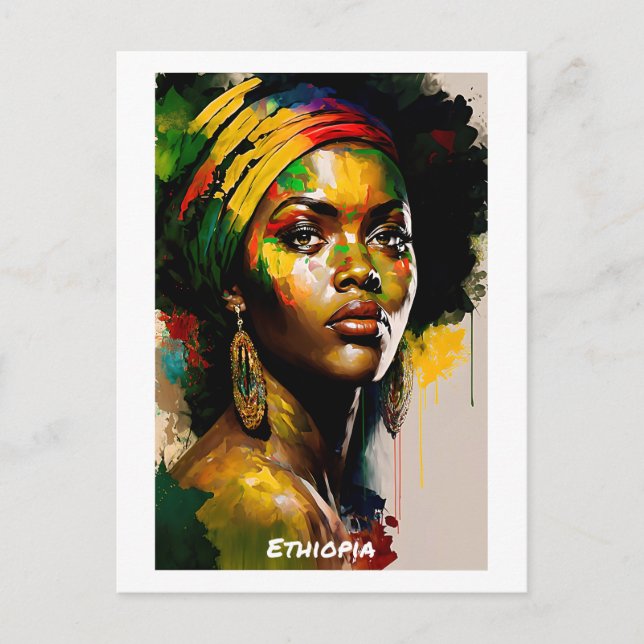 Ethopia Postcard - Welt der Frauen-Sammlung Postkarte (Vorderseite)