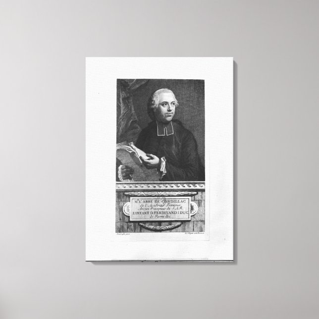 Etienne Bonnot de Condillac Leinwanddruck (Vorderseite)
