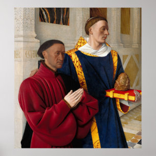 Etienne Chevalier with St. Stephen Poster