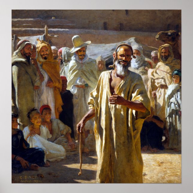 Etienne Dinet Snake Charmer Poster (Vorne)