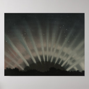 Etienne Leopold Trouvelot - Aurora Borealis Poster