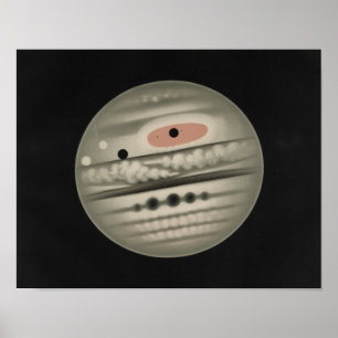 Etienne Leopold Trouvelot - Der Planet Jupiter Poster