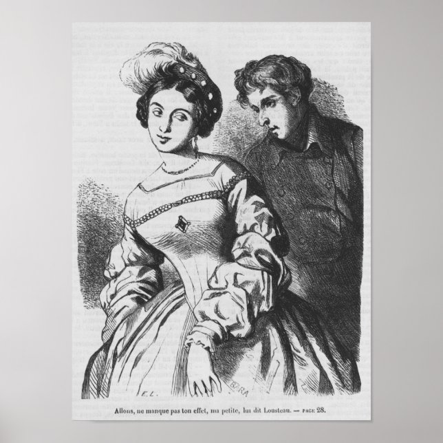 Etienne Lousteau spricht mit einer Schauspielerin Poster (Vorne)