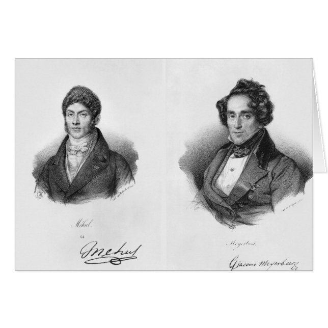 Etienne Mehul und Giacomo Meyerbeer (Vorderseite (Horizontal))