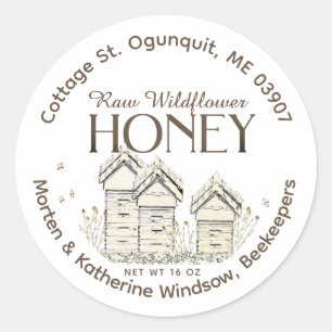 Etikett der Basispalette der Bienenstöcke Runder Aufkleber