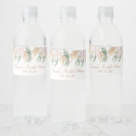 Etikett der Boho-Chic-Wasserflasche