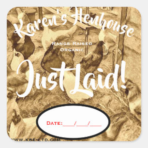 ETIKETT DER ETIKETTE QUADRATISCHER AUFKLEBER