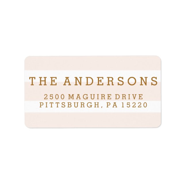 ETIKETT DER FLAMINGO-RÜCKKEHR ADRESSAUFKLEBER (Vorne)