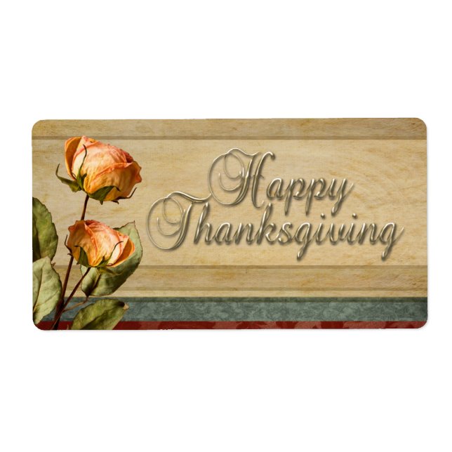 Etikett der getrockneten Blume (Vorne)