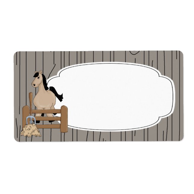 Etikett der Pferdefarm (Vorne)