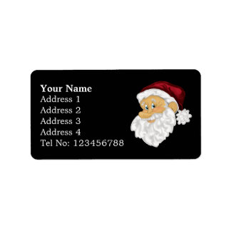 Etikett der Santa-Gesicht-Adresse (M) Adressaufkleber