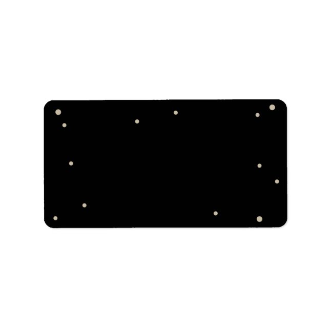 Etikett der schwarzen selbstdruckenden Adresse Adressaufkleber (Vorne)