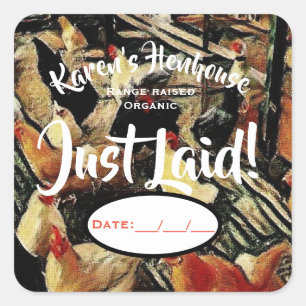 ETIKETT DER UMKARTON QUADRATISCHER AUFKLEBER