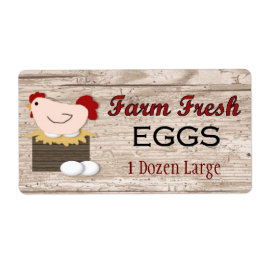 Etikett "Frische Eier"