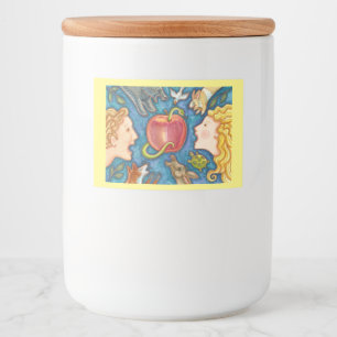 ETIKETT FÜR Adam und Eva