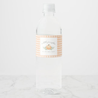 Etikett für Babydusche | Ein kleiner Pumpkin