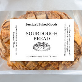 Etikett für Bäckerei-Produkte der Baked Good Cotta