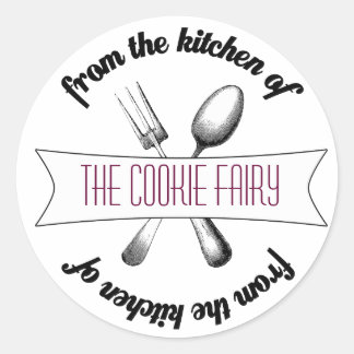 Etikett für Backwaren Runder Aufkleber