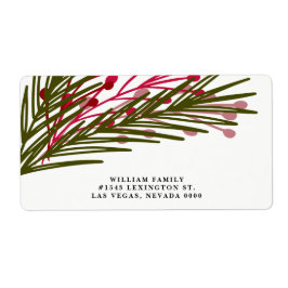 Etikett für Beeren und Blätter