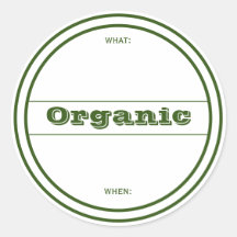 Etikett für Bio Zuhause-Canning