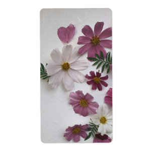 Etikett für Blumengeschenk