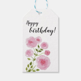 Etikett für Blumengeschenk Geschenkanhänger