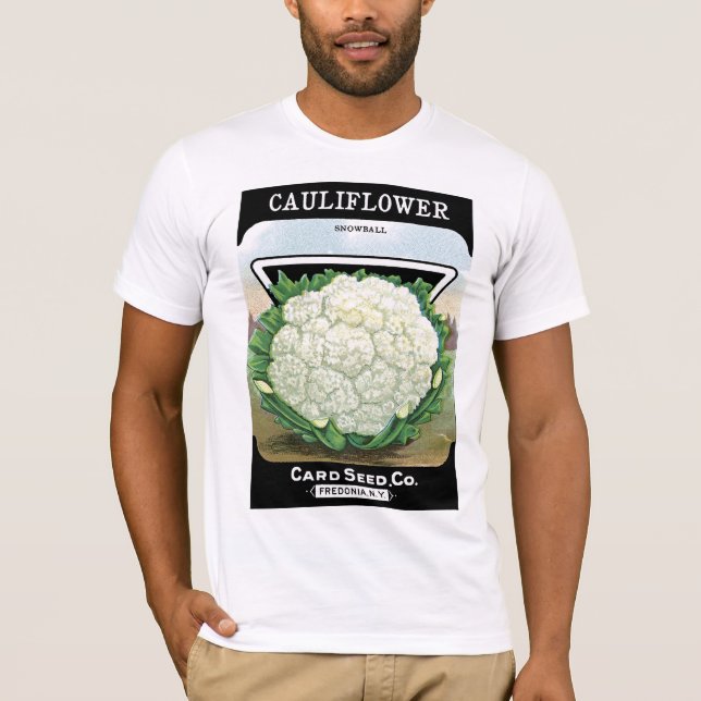 Etikett für Blumenkohl T-Shirt (Vorderseite)