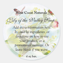Etikett für Butterfly-Seife und Badeprodukte - bla