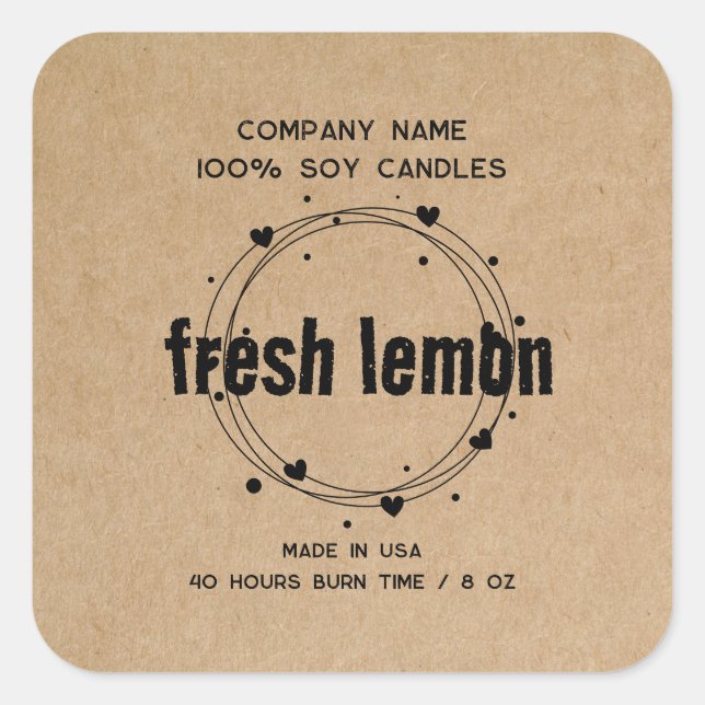 Etikett für das Etikett auf dem Etikett auf dem Et Quadratischer Aufkleber (Vorderseite)