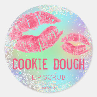 Etikett für das Pastell-Shimmer Lip-Scrub Runder Aufkleber