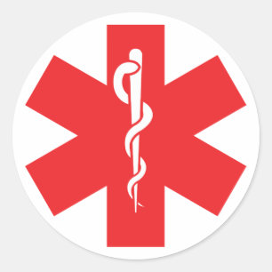 Etikett für den Aufkleber für Allergiealarm