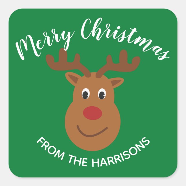 Etikett für den Aufkleber für Reindedesign (Vorderseite)