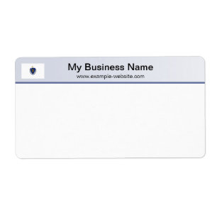 Etikett für den Kopfbedecker des Massachusetts